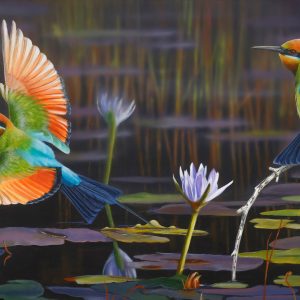 Bee Ambush Rainbow Bee Eaters 91x45cms